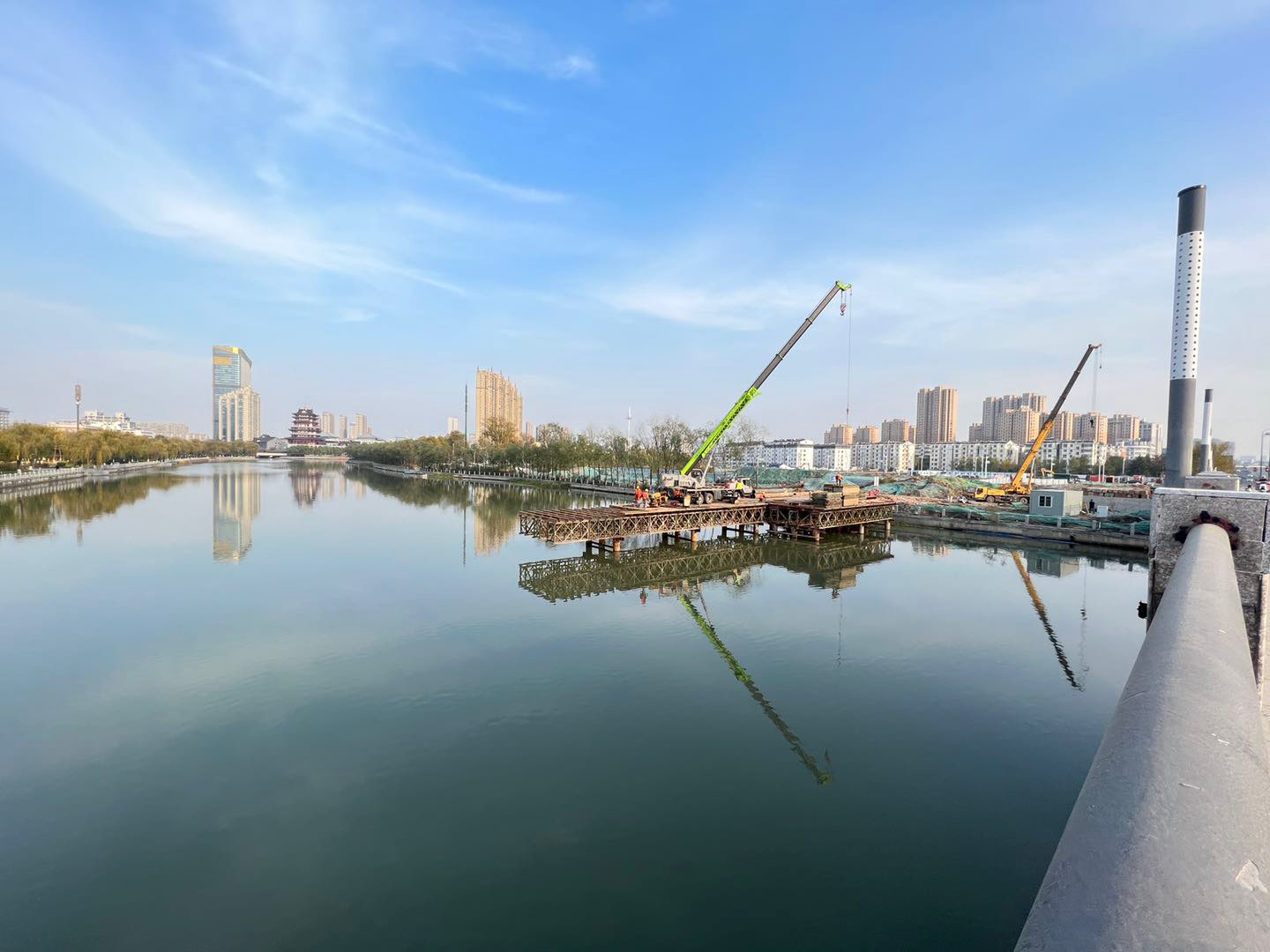 蟒蛇河大桥这里弄得不丑