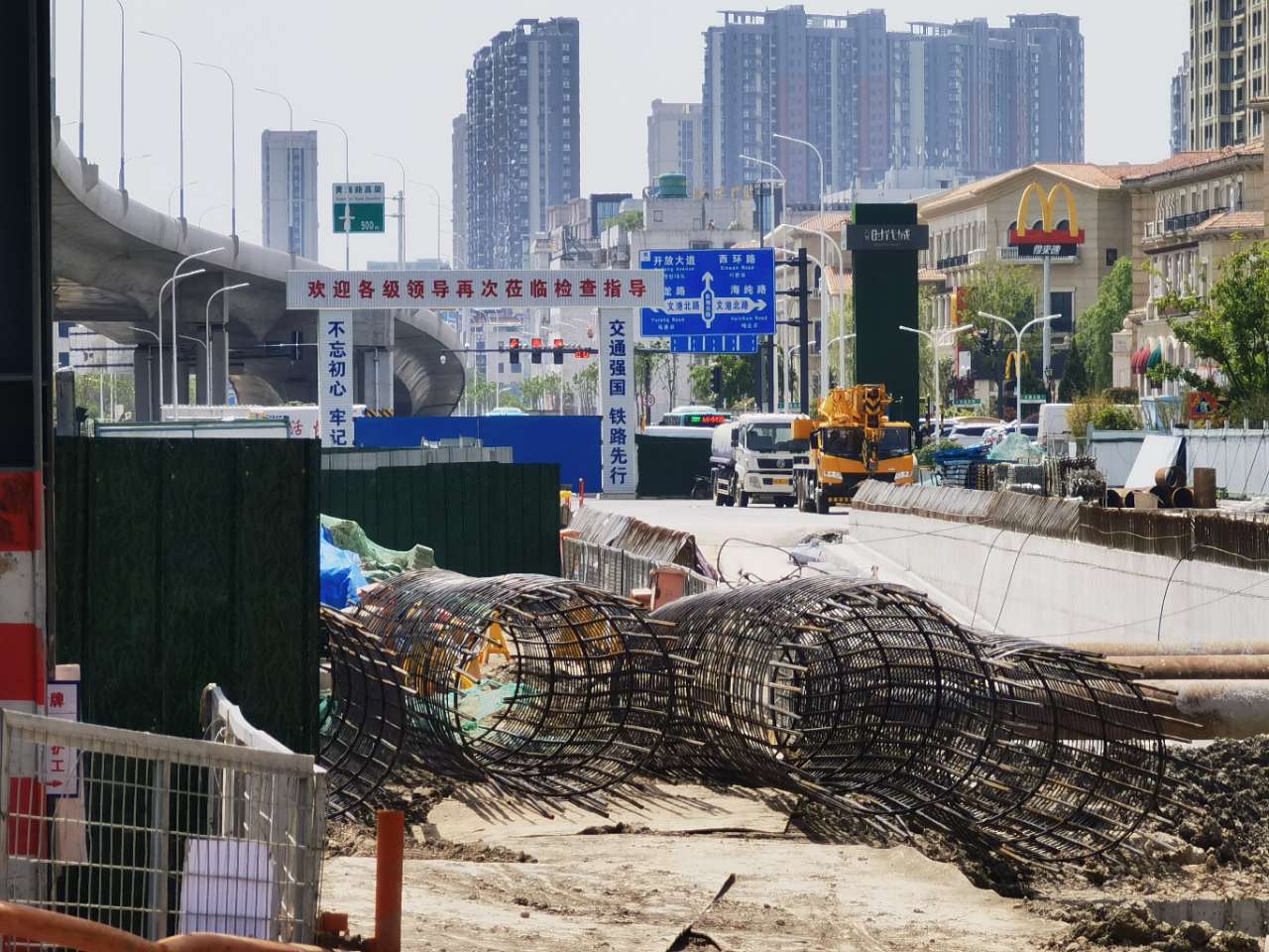 武汉黄海路隧道完工图片